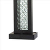 Table Lamp with Embedded Glass Panel Black By Casagear Home BM253021