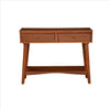 Console Table with 2 Drawers and Angled Legs Brown By Casagear Home BM261864