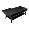 Coffee Table with 1 Drawer and Open Shelf Black By Casagear Home BM261879