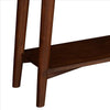 Console Table with 2 Drawers and Angled Legs Walnut Brown By Casagear Home BM261893