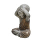 Baby Monk Figurine with Polyresin Frame Gray and Antique Gold By Casagear Home BM263822