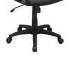 Office Chair with Top Padded Back and Casters Black By Casagear Home BM266479