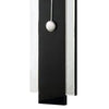 Pendulum Wall Clock with Mirror Trim and Round Shape Silver By Casagear Home BM268981