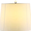 Table Lamp with Checkered Faux Diamond Inlay Silver By Casagear Home BM269032