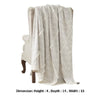 Veria 60 x 70 Cotton Throw with Diamond Pattern The Urban Port Gray By Casagear Home BM269188