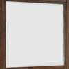 Rectangular Wooden Mirror with Molded Trim Oak Brown By Casagear Home BM271448