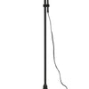 47 Inch Adjustable Metal Floor Lamp and Tapered Shade Black By Casagear Home BM271949