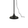 47 Inch Adjustable Metal Floor Lamp and Tapered Shade Black By Casagear Home BM271949