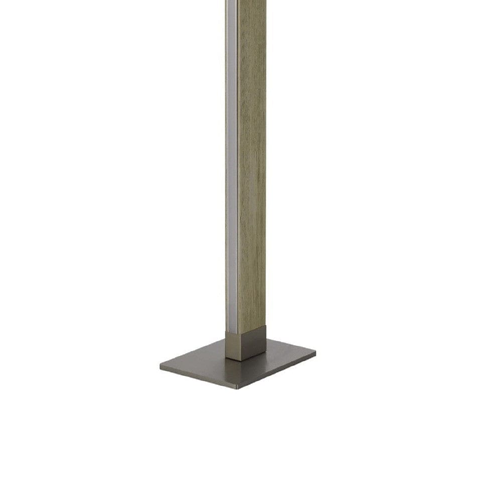 61 Inch Wood Floor Lamp Dimming LED Column Brown By Casagear Home BM271958