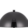 20 Inch Metal Accent Table Lamp Dome Shade Black By Casagear Home BM271963