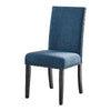 38 Inch Dining Chair with Nailhead Trim Set of 2 Blue By Casagear Home BM272079