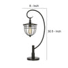 30 Inch Metal Downbridge Lantern Table Lamp Bronze Black By Casagear Home BM272201