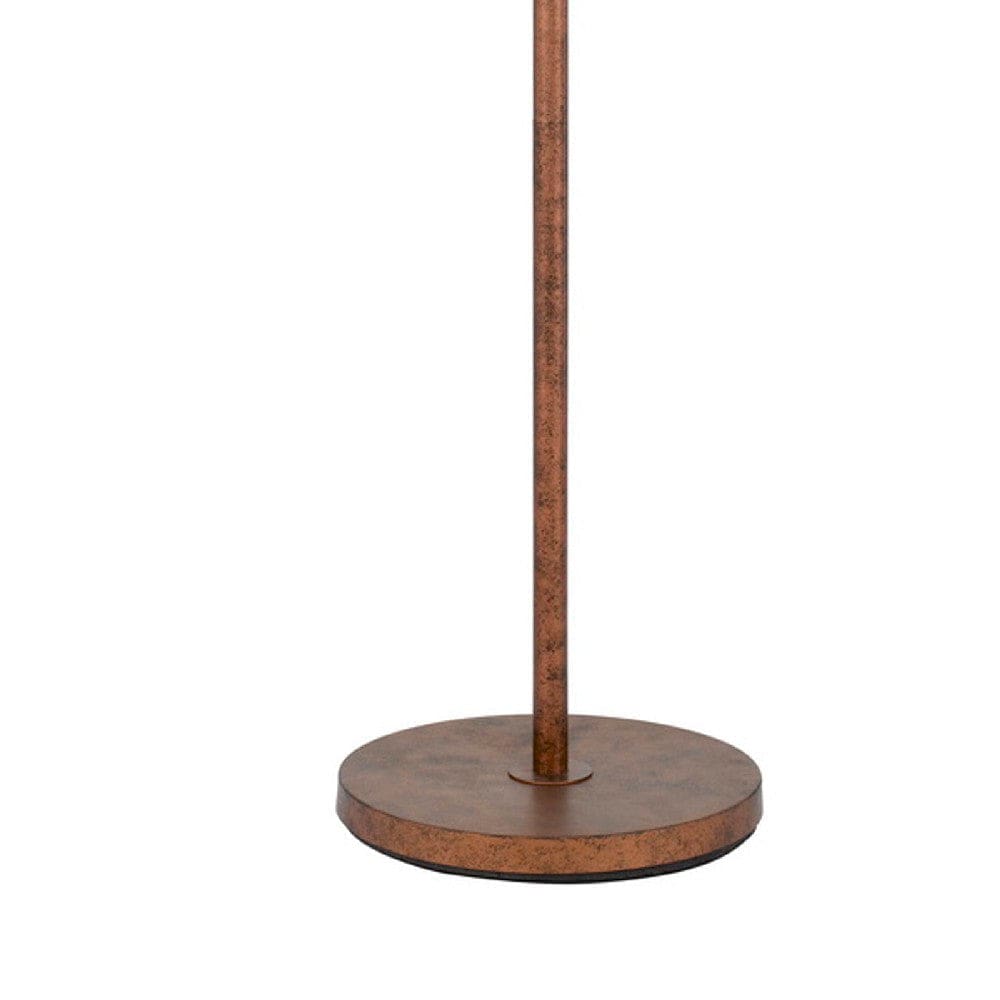 68 Inch Adjustable Arc Arm Metal Floor Lamp Rustic Bronze By Casagear Home BM272212