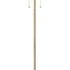 64 Inch Metal Floor Lamp with Pull Chain Switch Brass By Casagear Home BM272214