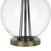 46 Inch Metal And Glass Globe Table Lamp Dimmer Brass Finish By Casagear Home BM272230