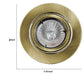 4 Inch 12V Round Ceiling Light with Metal Antique Bronze By Casagear Home BM272352