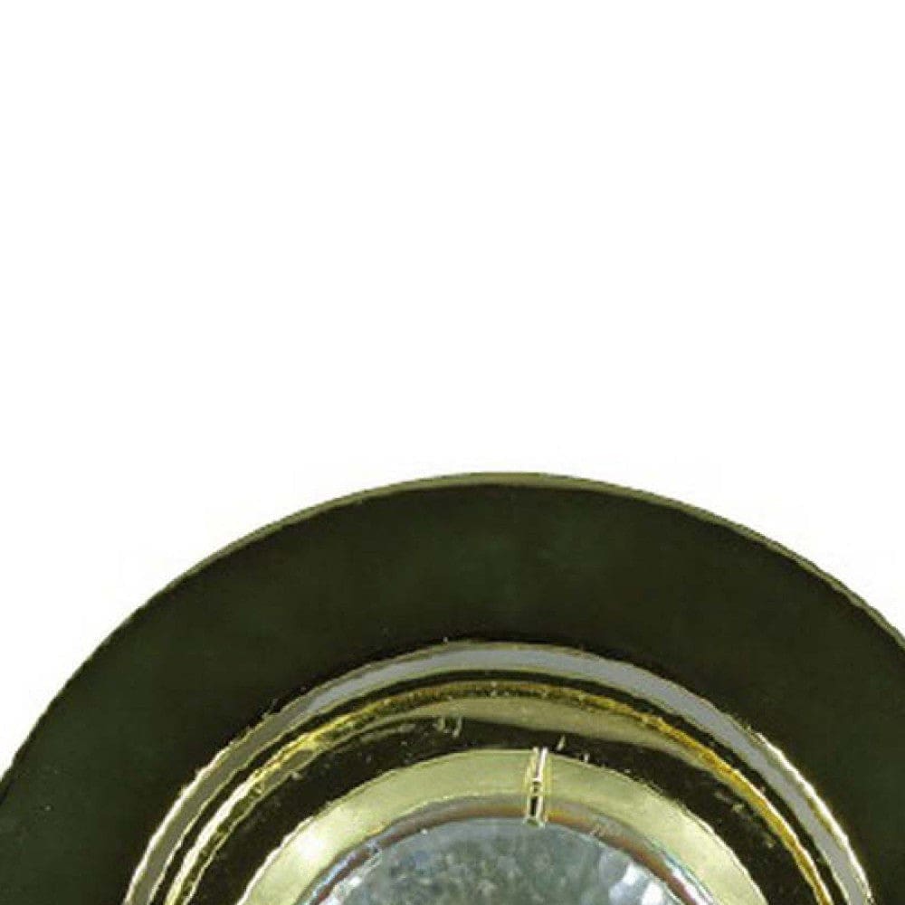 4 Inch 12V Round Ceiling Light with Metal Antique Brass By Casagear Home BM272354