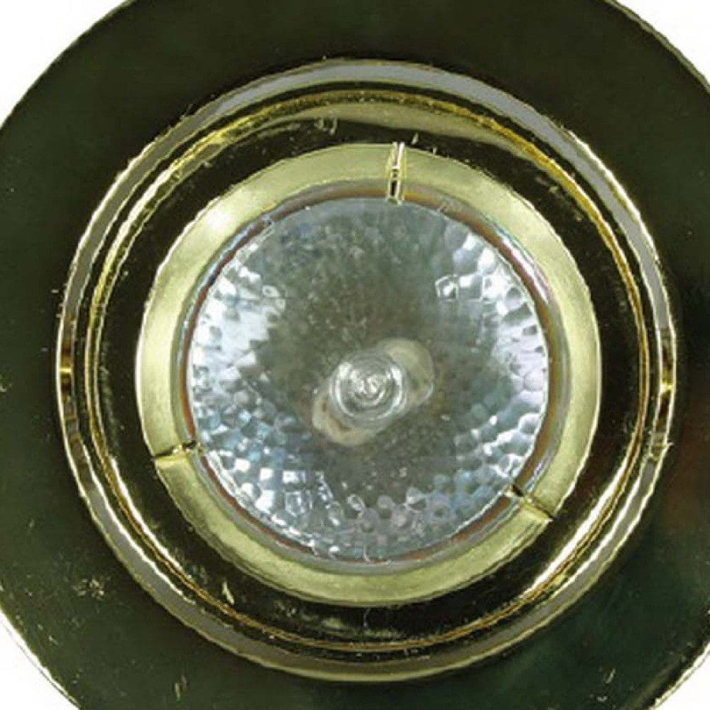 4 Inch 12V Round Ceiling Light with Metal Antique Brass By Casagear Home BM272354