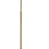 69 Inch Metal Floor Lamp with Clear Cone Glass Shade Brass By Casagear Home BM272366