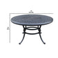 52 Inch Outdoor Round Metal Patio Dining Table Dark Bronze By Casagear Home BM272411