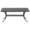 42 Inch Cast Metal Outdoor Patio Coffee Table Dark Bronze By Casagear Home BM272415