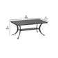 42 Inch Cast Metal Outdoor Patio Coffee Table Dark Bronze By Casagear Home BM272415