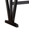 47 Inch Ethan Collection Wood Dining Table V Shaped Legs Trestle Dark Brown By Casagear Home BM273022