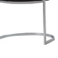 Ava Modern Dining Chair Metal Cantilever Base Black Faux Leather Chrome By Casagear Home BM273071