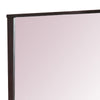 Fang 50 Inch Rectangular Dresser Mirror Wood Frame Dark Cherry Brown By Casagear Home BM273439