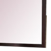 Fang 50 Inch Rectangular Dresser Mirror Wood Frame Dark Cherry Brown By Casagear Home BM273439