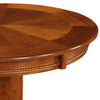 Ava 42 Inch Wood Pub Bar Table Sunburst Design Carved Pedestal Walnut By Casagear Home BM274273