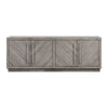 Jose 74 Inch Acacia Wood Console Sideboard Herringbone Design Gray By Casagear Home BM274456