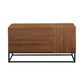 Lyla 47 Inch Wood Console Sideboard Table, 3 Drawer, Cabinet, Brown By Casagear Home