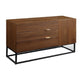 Lyla 47 Inch Wood Console Sideboard Table 3 Drawer Cabinet Brown By Casagear Home BM274657