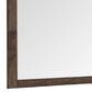 41 Inch Wood Portrait Mirror Beveled Trim Top Wood Grain Oak Brown By Casagear Home BM275062