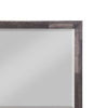 48 Inch Wood Mirror Landscape Beveled Rustic Brown By Casagear Home BM275064