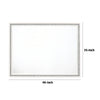 46 Inch Solid Wood Mirror Shimmering Silver Accent Landscape White By Casagear Home BM275076