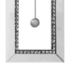 Noe 30 Inch Wall Clock Crystal Diamond Inlaid Trim Pendulum White By Casagear Home BM275471