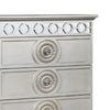 Nic 54 Inch Modern Tall Dresser Chest 5 Drawers Round Knobs Silver By Casagear Home BM275684