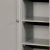 51 Inch Solid Wood Storage Closet 1 Cabinet 3 Compartments Gray By Casagear Home BM276344