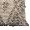 18 Inch Decorative Throw Pillow Cover Beaded Diamond Pattern Beige Fabric By Casagear Home BM276702