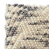 18 Inch Decorative Throw Pillow Cover Beaded Chevron Cream Fabric By Casagear Home BM276707