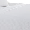 Matt 4 Piece California King Bed Sheet Set Organic Cotton Stripes White By Casagear Home BM276825