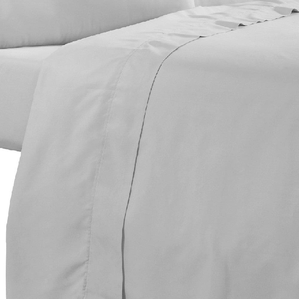 Minka 4 Piece Twin Bed Sheet Set Soft Antimicrobial Microfiber Gray By Casagear Home BM276845