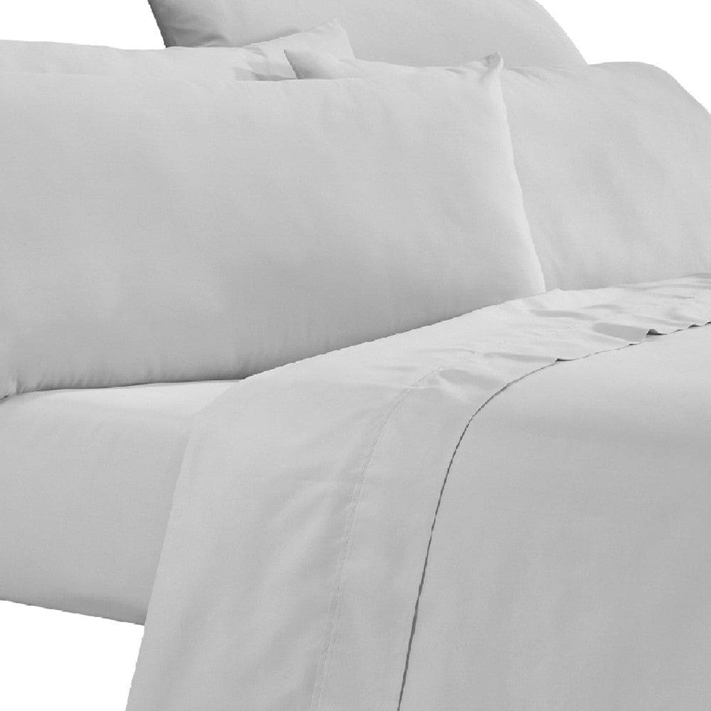 Minka 6 Piece Full Bed Sheet Set Soft Antimicrobial Microfiber Gray By Casagear Home BM276846