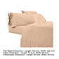 Minka 6 Piece California King Bed Sheet Set Soft Microfiber Sand Pink By Casagear Home BM276864