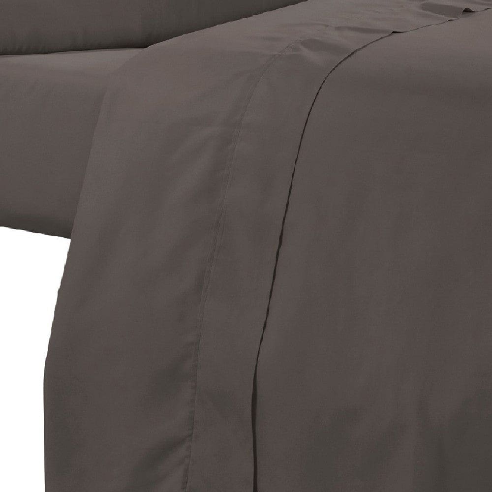 Minka 6 Piece Full Bed Sheet Set Soft Antimicrobial Microfiber Dark Brown By Casagear Home BM276871