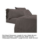 Minka 6 Piece Full Bed Sheet Set Soft Antimicrobial Microfiber Dark Brown By Casagear Home BM276871