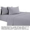 Matt 4 Piece California King Bed Sheet Set Soft Organic Cotton Light Gray By Casagear Home BM276875