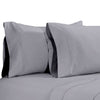 Matt 4 Piece Queen Bed Sheet Set Soft Organic Cotton Light Gray By Casagear Home BM276878